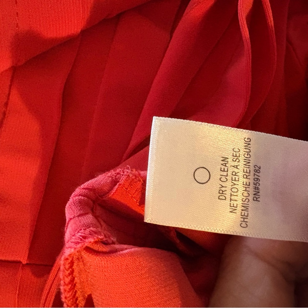Adrianna Papell Vibrant Coral Midi Dress - Picture 8 of 9